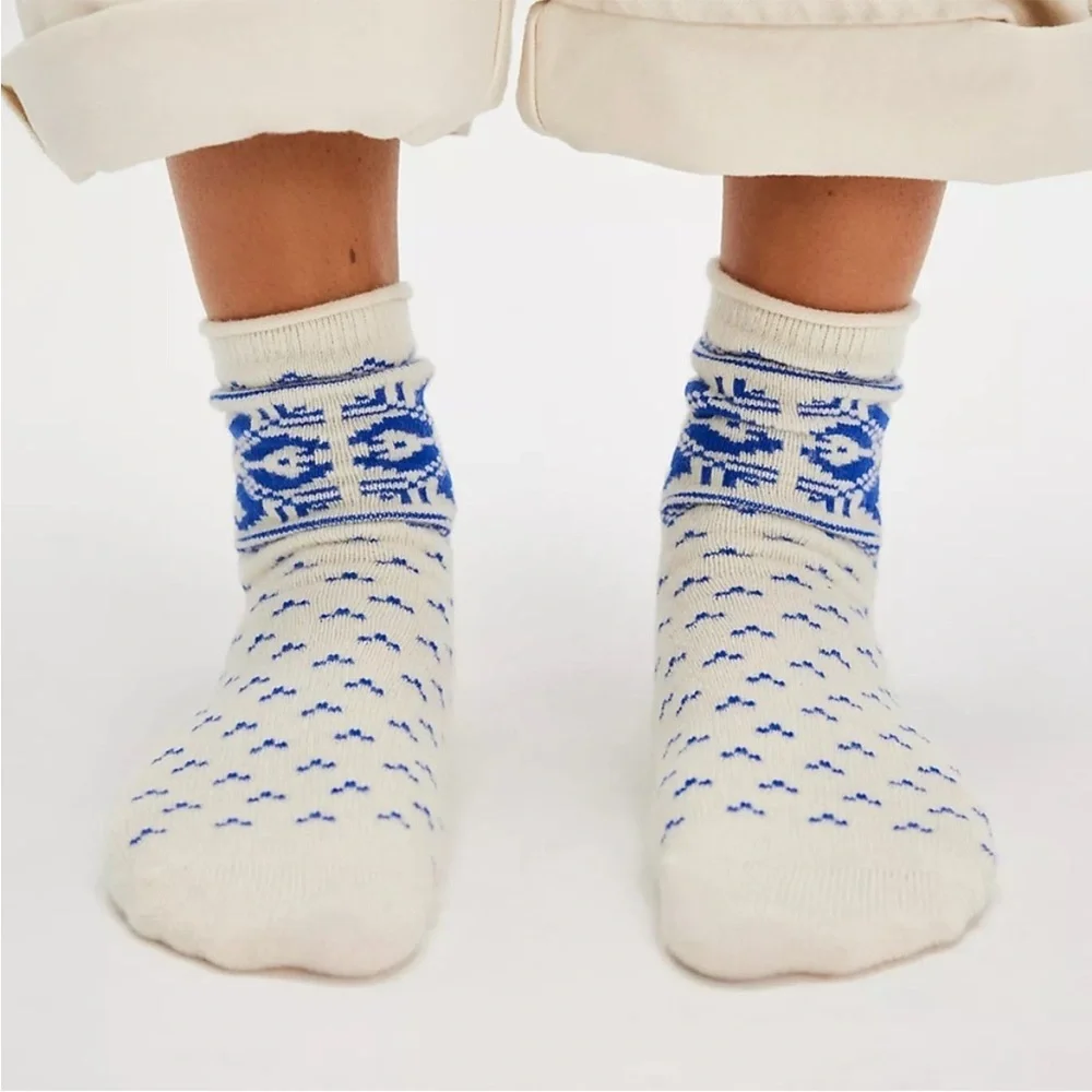 Free People Fair Isle Cashmere Socks